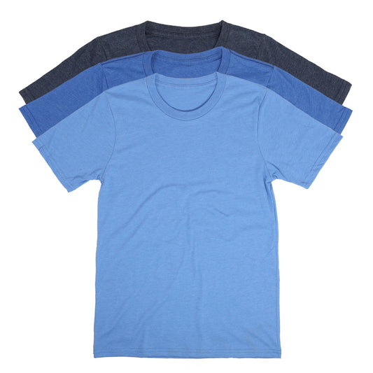 Basic T Shirt Shades Of Blue Pack